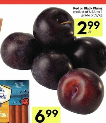 IGA Red or Black Plums offer
