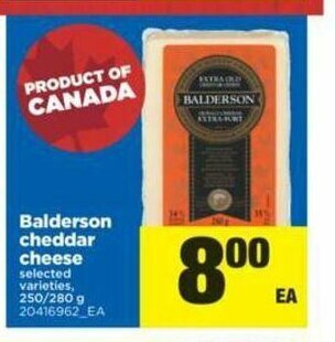 Real Canadian Superstore Balderson Cheddar Cheese offer