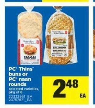 Real Canadian Superstore PC Thins Buns offer