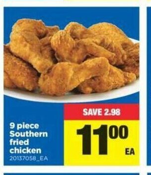 Real Canadian Superstore 9 Piece Southern Fried Chicken offer