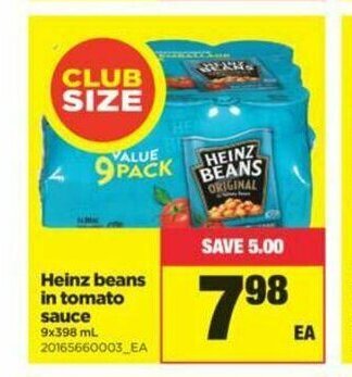 Real Canadian Superstore Heinz Beans in Tomato Sauce offer