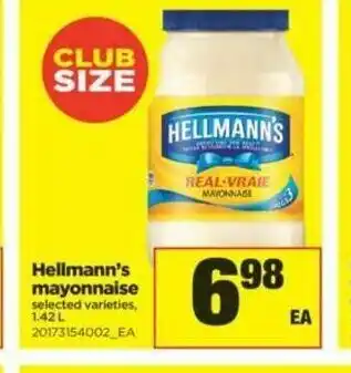 Real Canadian Superstore Hellmann's Mayonaise offer