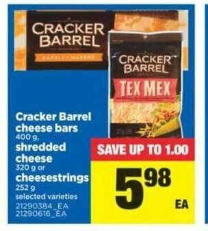 Real Canadian Superstore Cracker Barrel Cheese Bars offer