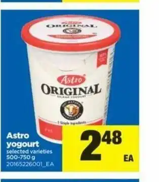 Real Canadian Superstore Astro Yogur offer