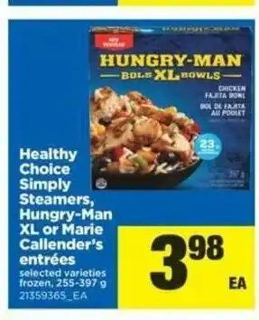 Real Canadian Superstore Healthy Choice Simply Steamers offer