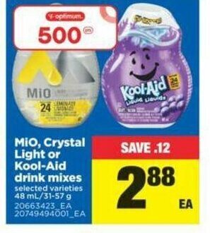 Real Canadian Superstore MiO,Crystal Light offer
