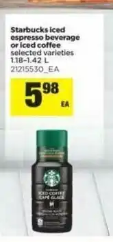 Real Canadian Superstore Starbucks Iced Espresso Beverages offer