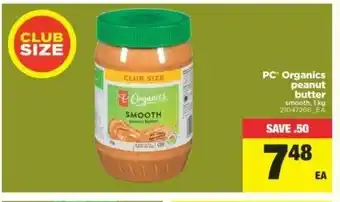 Real Canadian Superstore PC Oraganics Peanut Butter offer