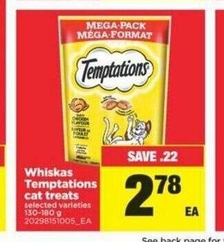 Real Canadian Superstore Whiskas Temptations Cat Treats offer