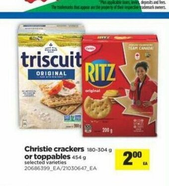 Real Canadian Superstore Christie Crackers offer