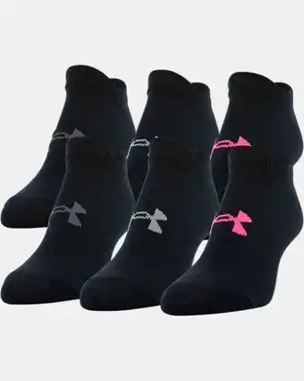 Under Armour Women's ua essential no show – 6-pack socks offer