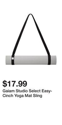 Sport Chek Gaiam studio select easy-cinch yoga mat sling offer