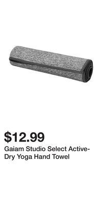 Sport Chek Gaiam studio select active-dry yoga hand towel offer