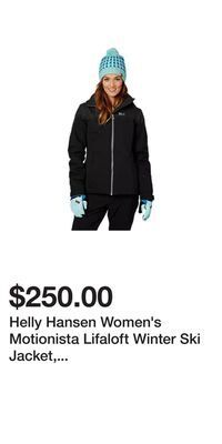 Sport Chek Helly hansen women's motionista lifaloft winter ski jacket, insulated, hooded, waterproof offer