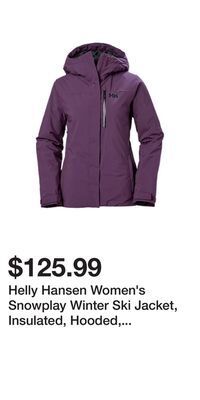 Sport Chek Helly hansen women's snowplay winter ski jacket, insulated, hooded, waterproof, lightweight offer