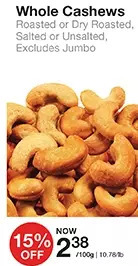 Bulk Barn Whole cashews offer