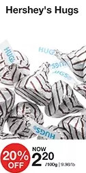 Bulk Barn Hershey's hugs offer