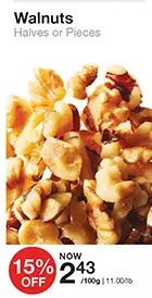 Bulk Barn Walnuts offer