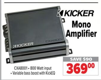 2001 Audio Video Mono amplifier offer