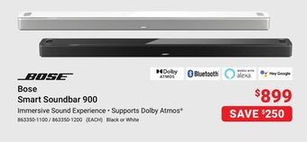 Visions Electronics Bose smart soundbar 900 offer
