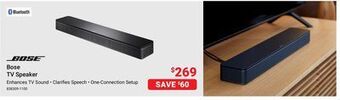Visions Electronics Bose tv speaker offer