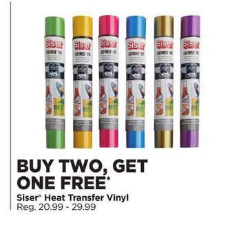 Michaels Siser® heat transfer vinyl offer