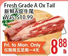 Bestco Food Mart Fresh grade a ox tail offer