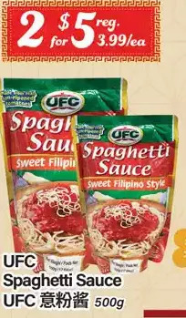 Btrust Supermarket Ufc spaghetti sauce offer