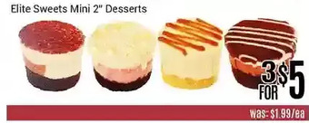 Nations Fresh Foods Elite sweets mini 2" desserts offer