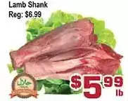 Top Food Supermarket Lamb shank offer