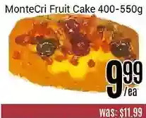 Nations Fresh Foods Montecri fruit cake offer