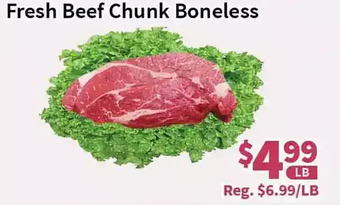 Blue Sky Supermarket Fresh beef chunk boneless offer