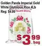 Top Food Supermarket Golden panda imperial gold white glutinous rice offer
