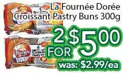 Ample Food Market La fournée dorée croissant pastry buns offer