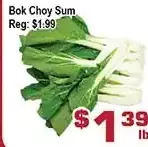 Top Food Supermarket Bok choy sum offer