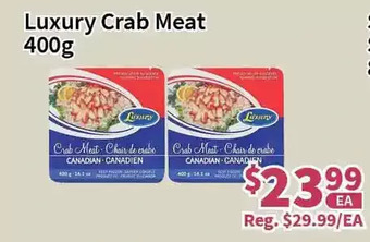 Blue Sky Supermarket Luxury crab meat offer