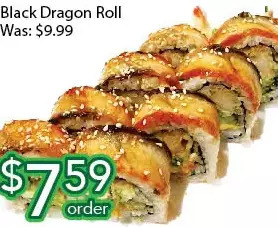 Ample Food Market Black dragon roll offer