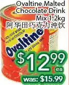 Ample Food Market Ovaltine malted chocolate drink mix offer
