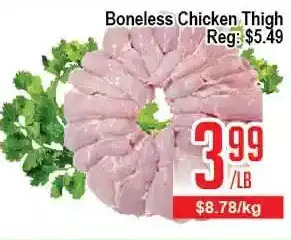 Skyland Foodmart Boneless chicken thigh offer