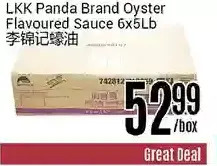 Nations Fresh Foods Lkk panda brand oyster flavoured sauce offer