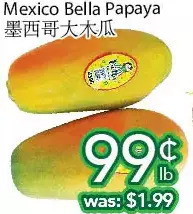 Ample Food Market Mexico bella papaya offer