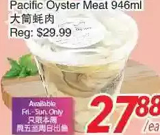 Foody World Pacific oyster meat offer