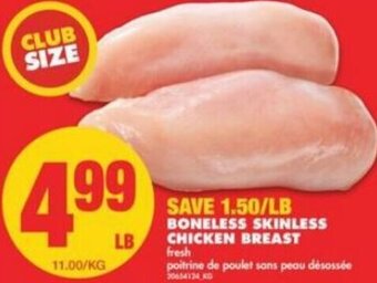 No Frills Boneless Skinless Chicken Breast offer