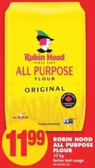 No Frills Robin Hood All Purpose Flour 10kg offer