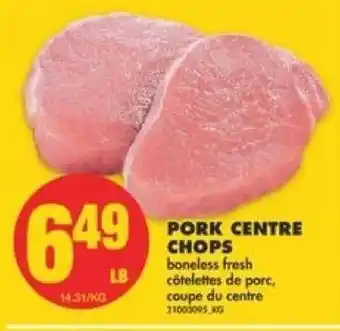 No Frills Pork Centre Chops offer
