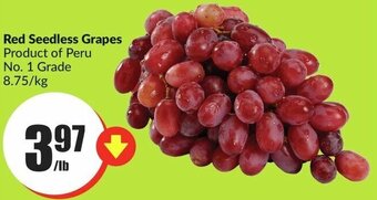 FreshCo Red Seedless Grapes offer