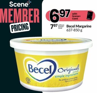 FreshCo Becel Margarine 637-850 g offer