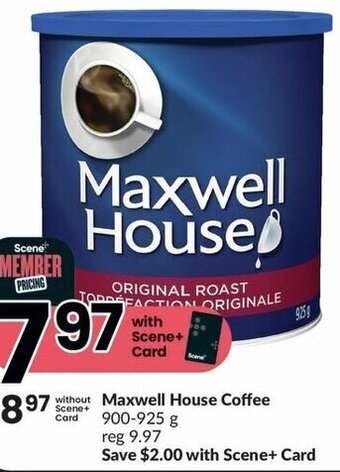 FreshCo Maxwell House Coffee 900-925 g offer