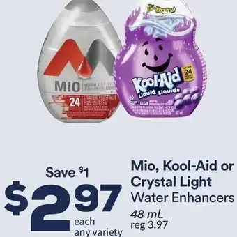 FreshCo Mio, Kool-Aid or Crystal Light Water Enhancers 48 ml offer