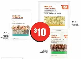 FreshCo Best Buy Seafood Mix or Breaded Popcorn Shrimp 900-908g, Ravioli or Tortellini, Italian-Style Meatballs 1.2kg offer